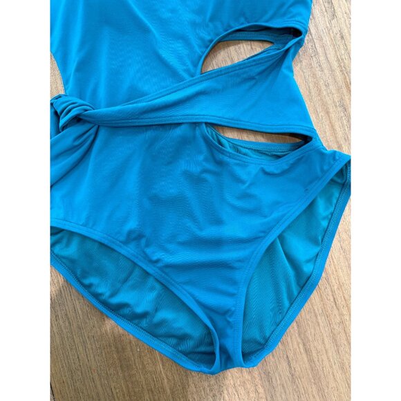 Women's Vince Camuto 1 Shoulder 1 piece w/ cutout and soft wrap waist, size 12 - Picture 8 of 12